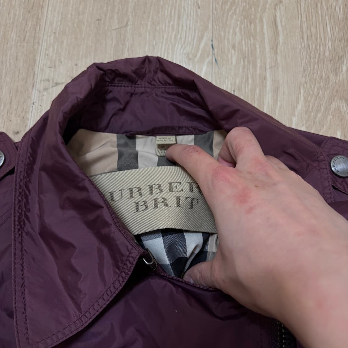 정품 버버리 브릿 여성 노바체크 야상 바람막이 자켓 US10 상품이미지6