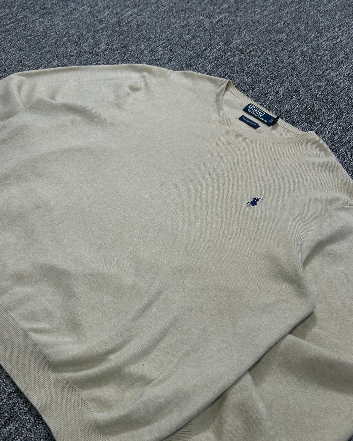 폴로 랄프로렌 피마코튼 베이지 니트  상품이미지3