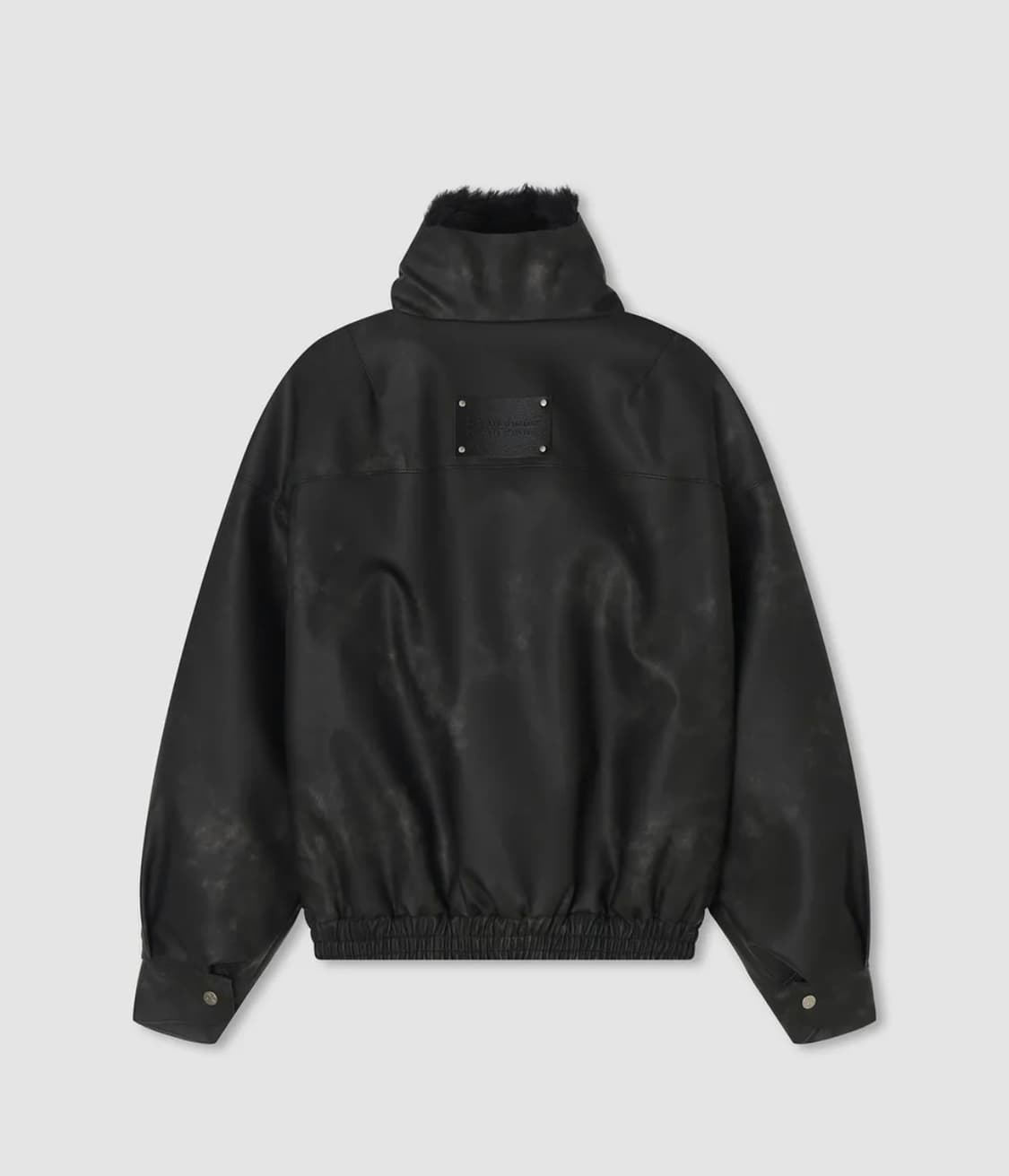 에트오소메 피그먼트 무스탕 퍼 점퍼 (블랙) 상품이미지3