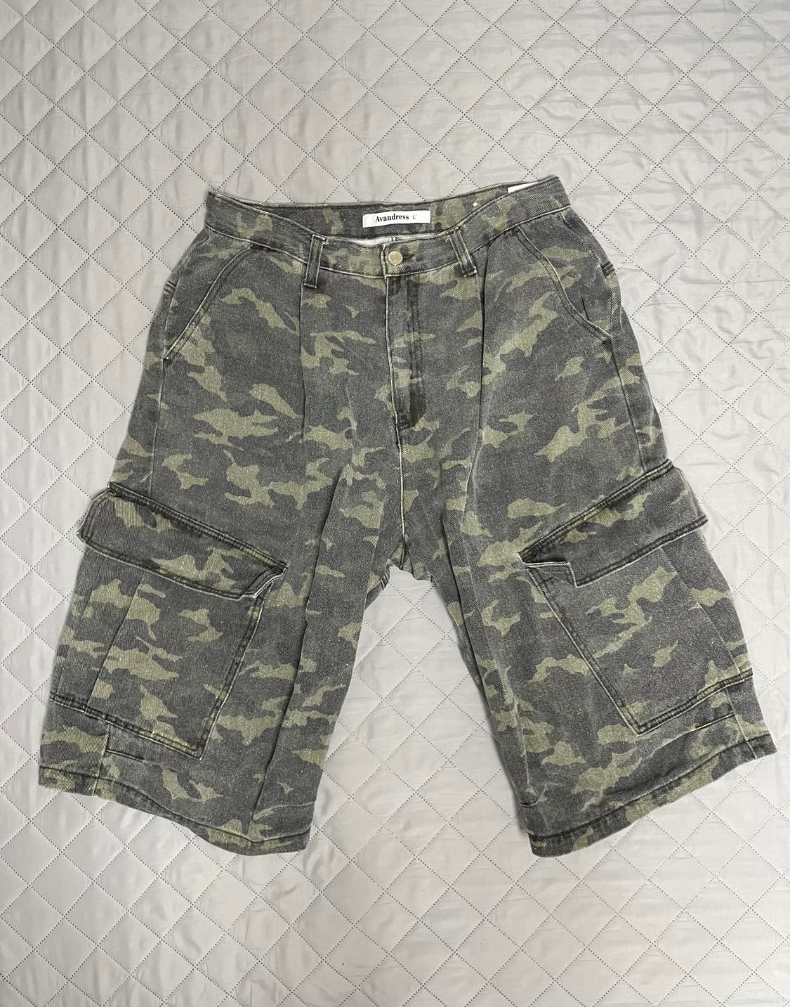 어반드레스 사이드 빅 데님 쇼츠 카모 상품이미지1