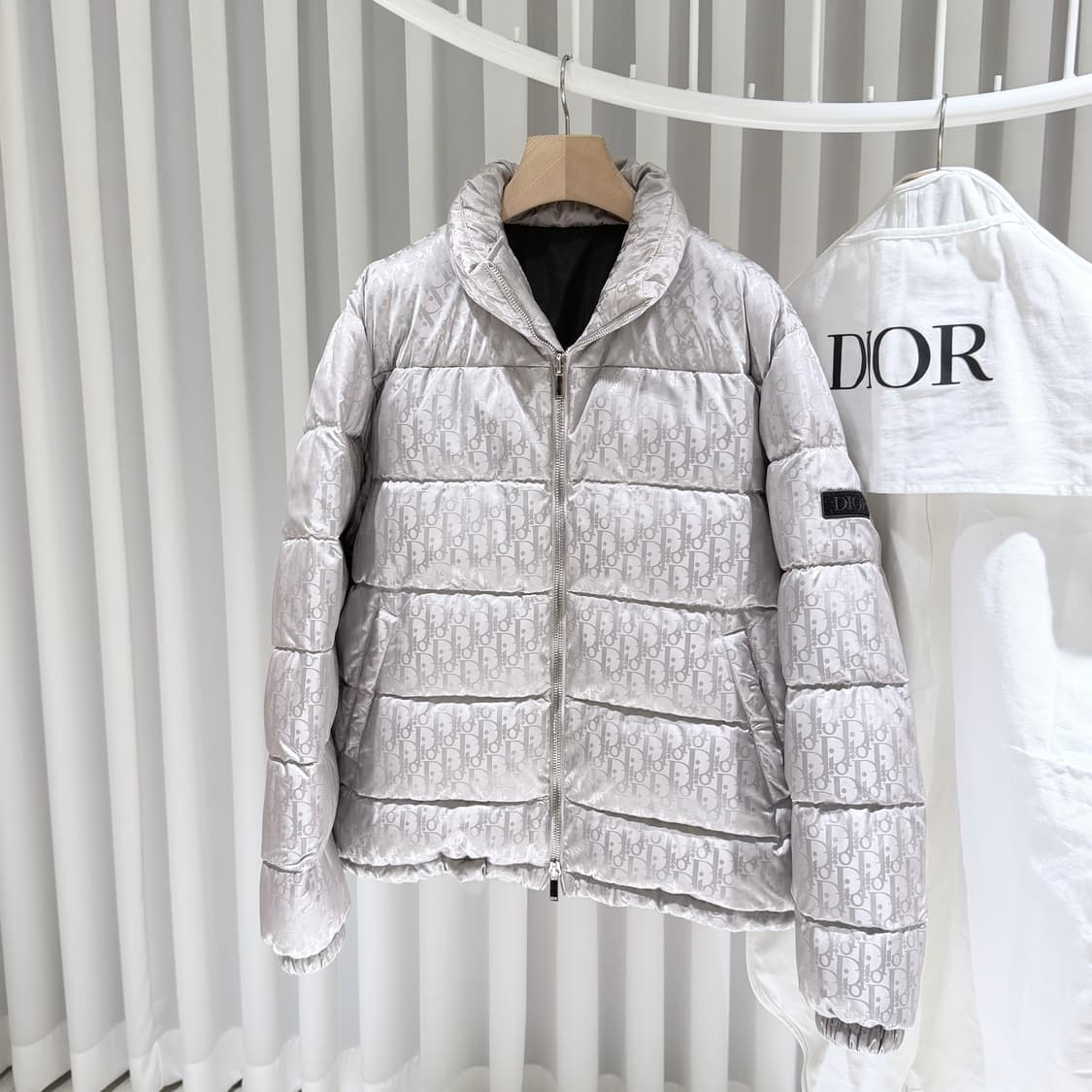 (A+급 / 54) / 디올 오블리크 실버 다운패딩 상품이미지2