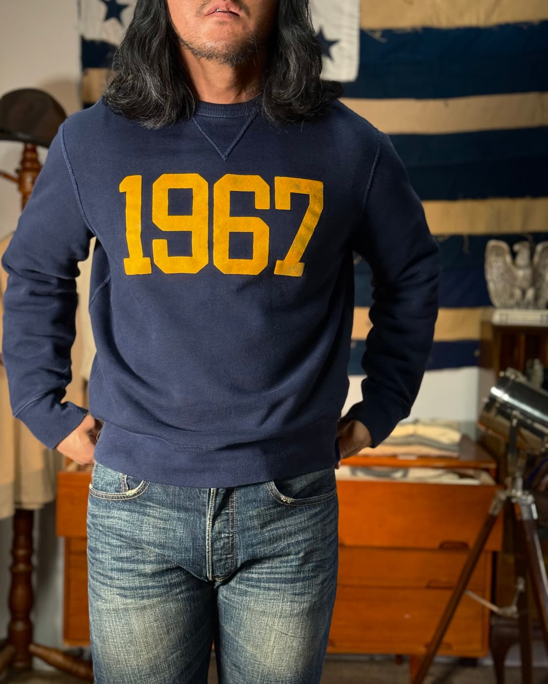 폴로 랄프로렌 1967 플리스 스웻셔츠 M 상품이미지8