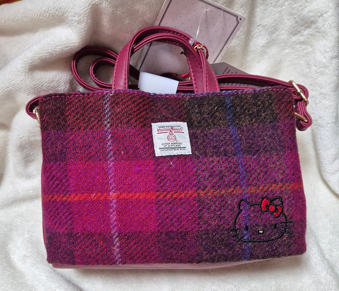 HELLO KITTY x 해리스 트위드 헬로키티 2way 가방 새상품 상품이미지2