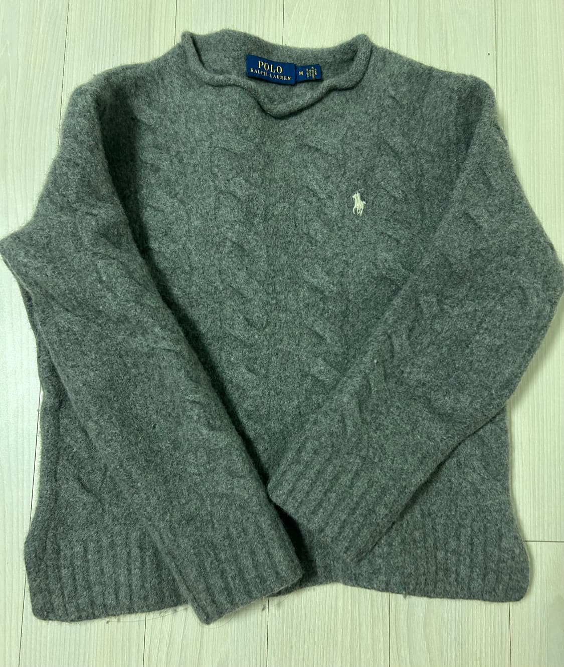 폴로 회색 니트 상품이미지2