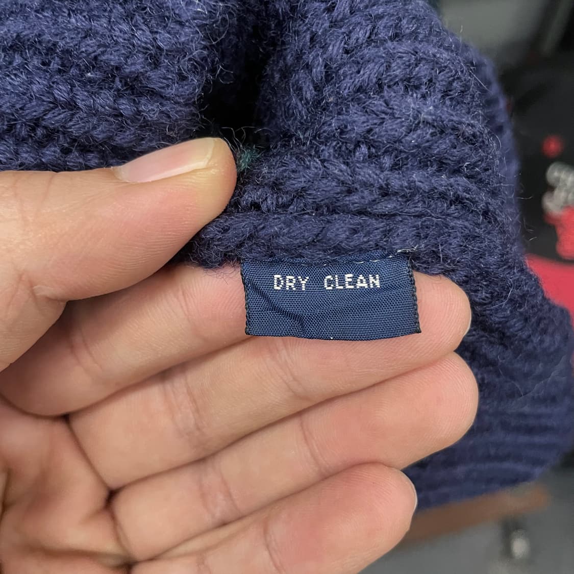 90s 폴로 랄프로렌 멀티 체크 헤비 울 니트 스웨터 컨트리 상품이미지7