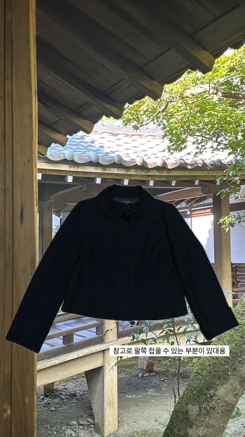 10/18까지 할인:) 빈티지 블랙 자켓 코트 사와코  (영상 있음) 상품이미지1
