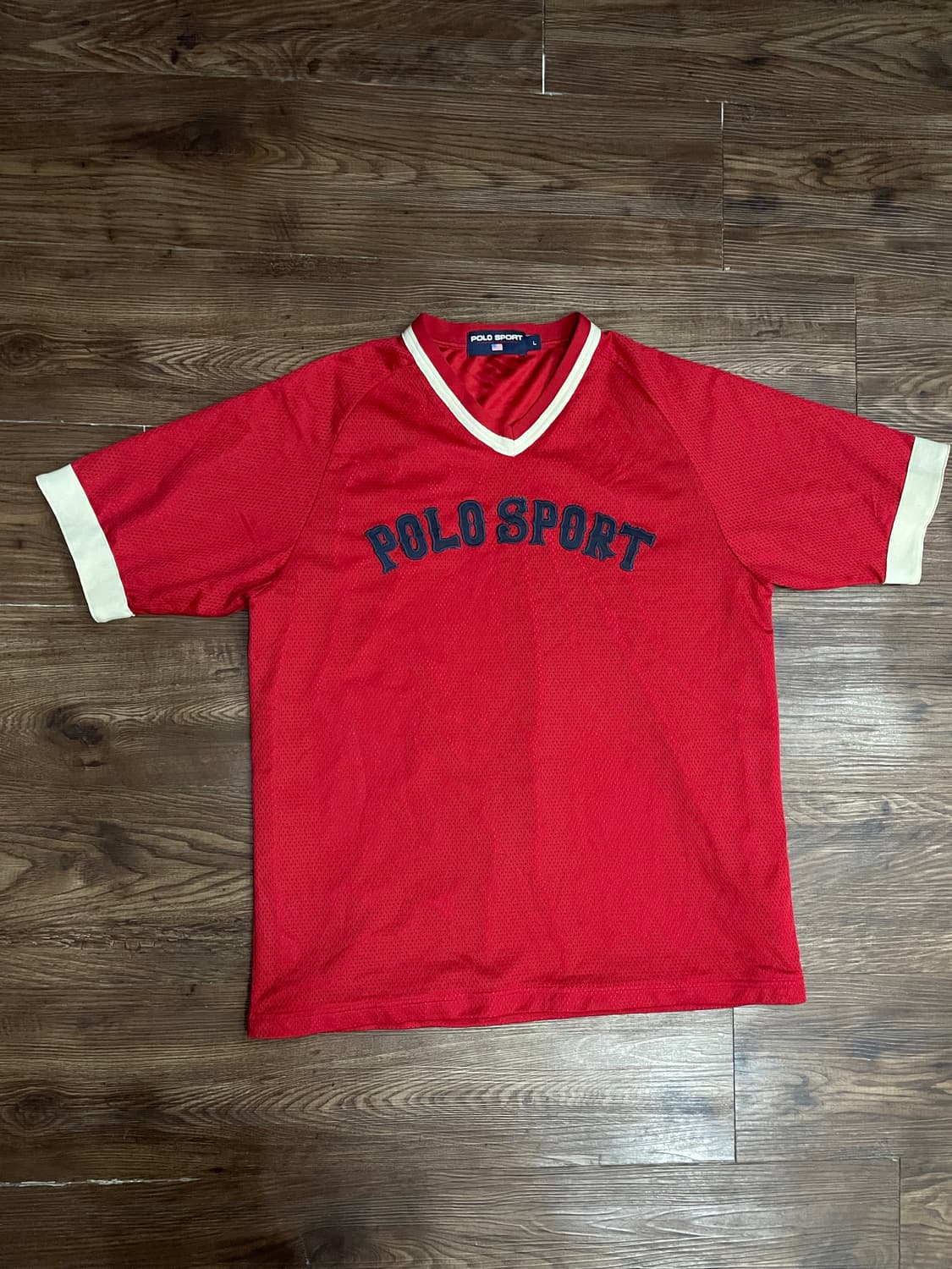 90s 폴로스포츠 메쉬 져지 레드 상품이미지1