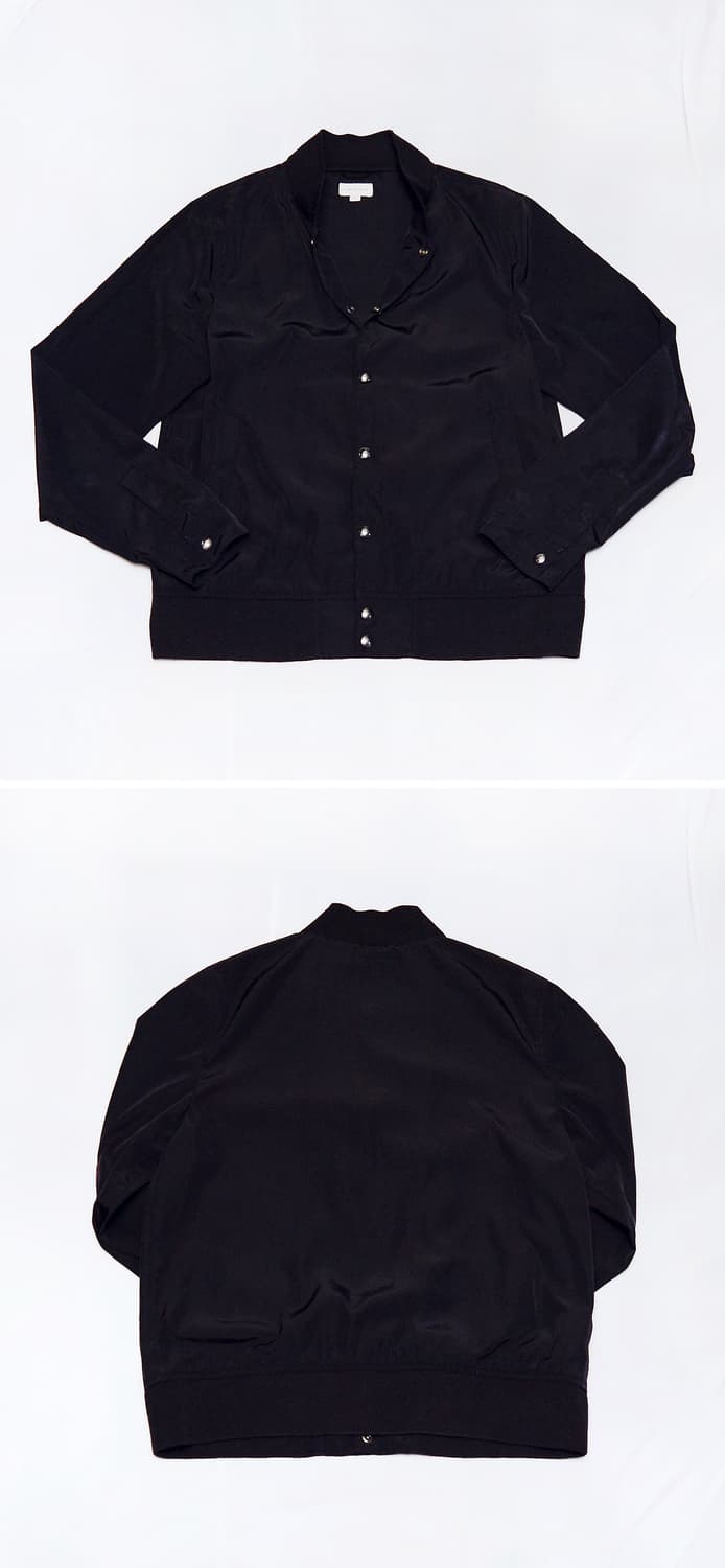 클럽 모나코 블랙 라이트쉘 버튼 블루종 자켓 (M / 100) 상품이미지2