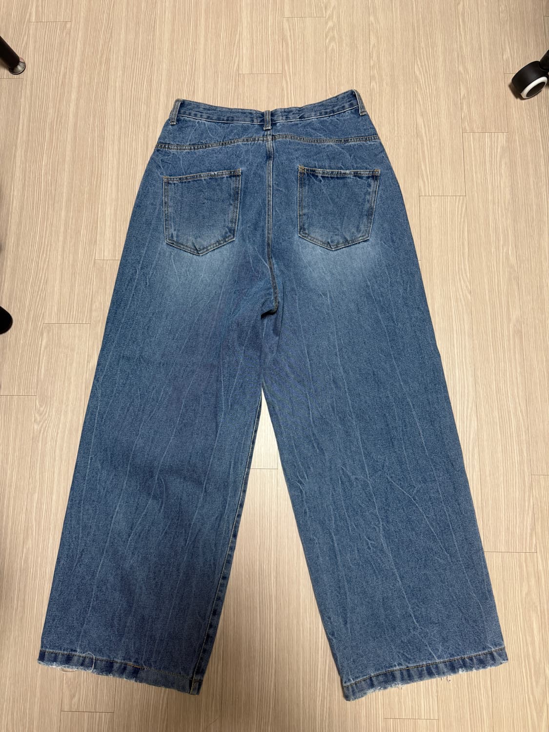 뉴치프시크 데미지 와이드 데님 m 상품이미지2