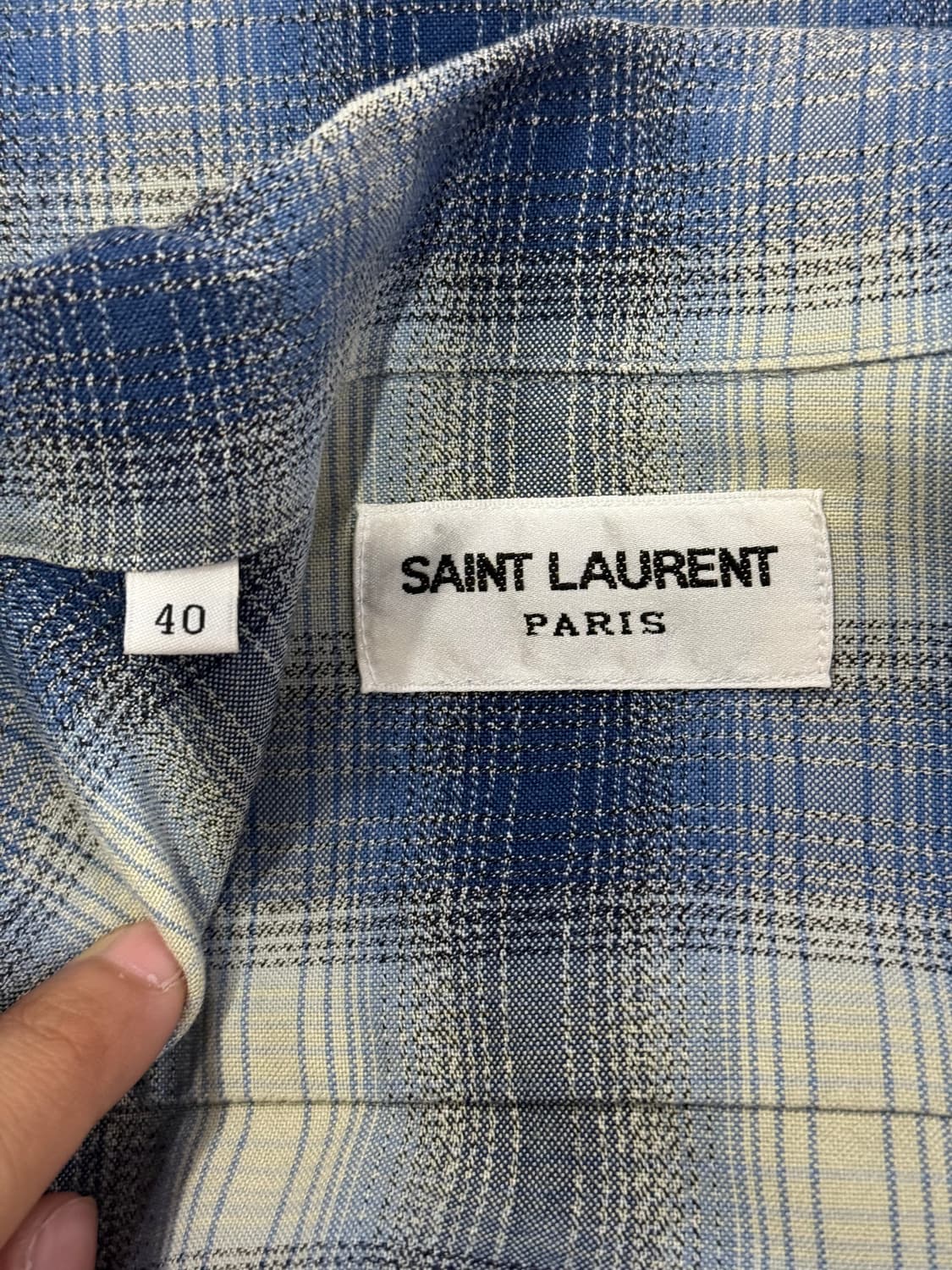 생로랑 파리 비스코스 플란넬 셔츠 상품이미지9