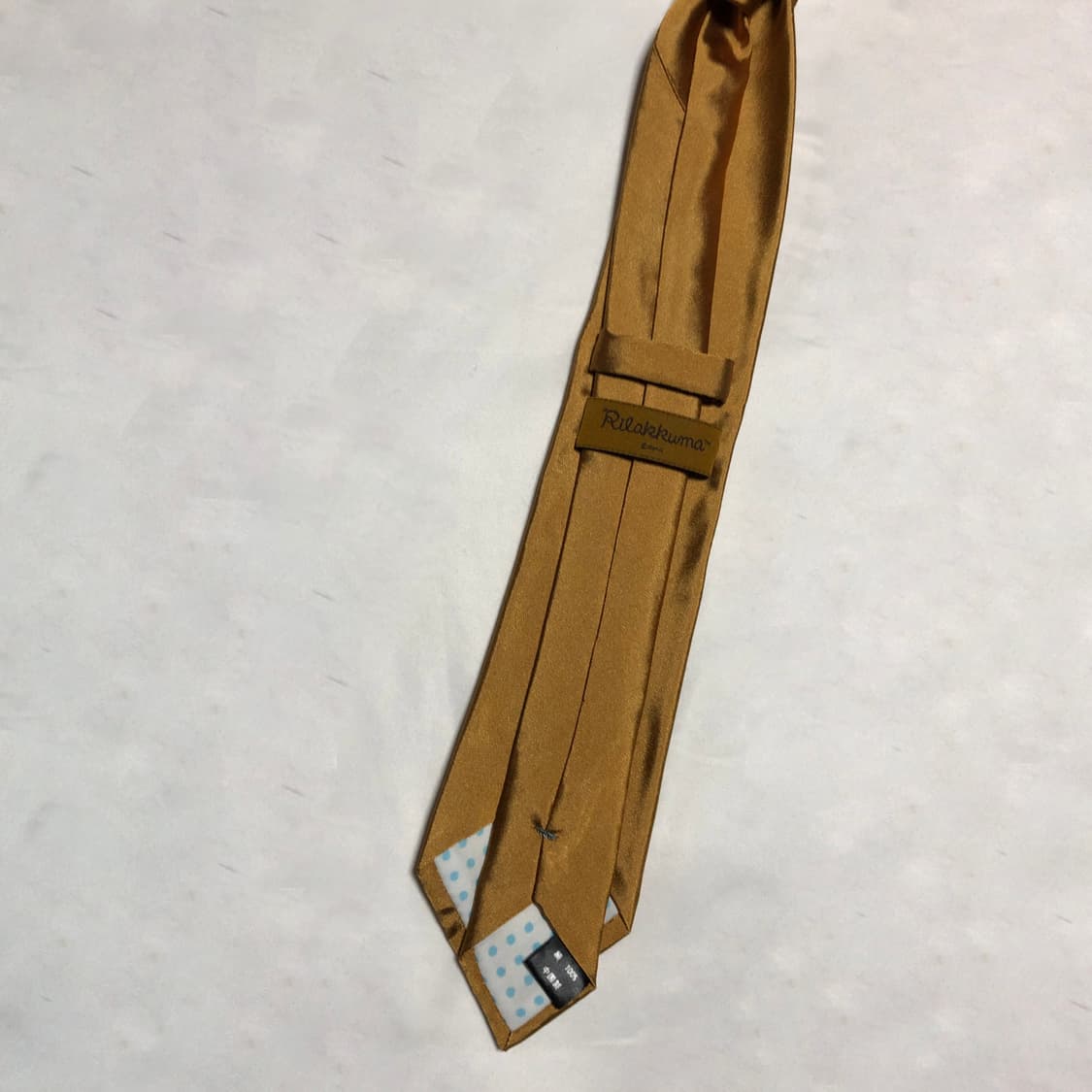 리락쿠마 실크 넥타이 브라운 상품이미지4