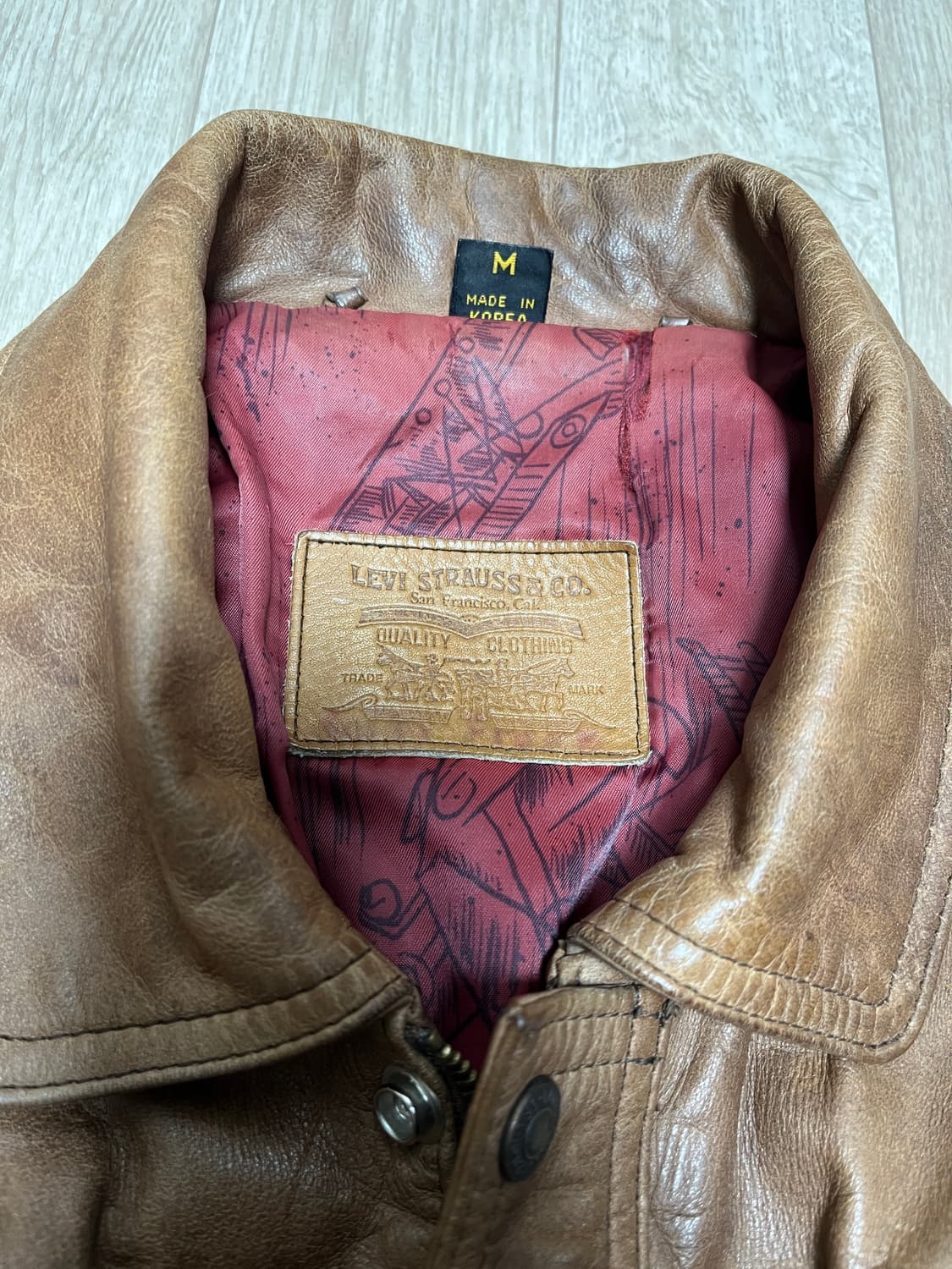 빈티지 90s 리바이스 가죽자켓 상품이미지4
