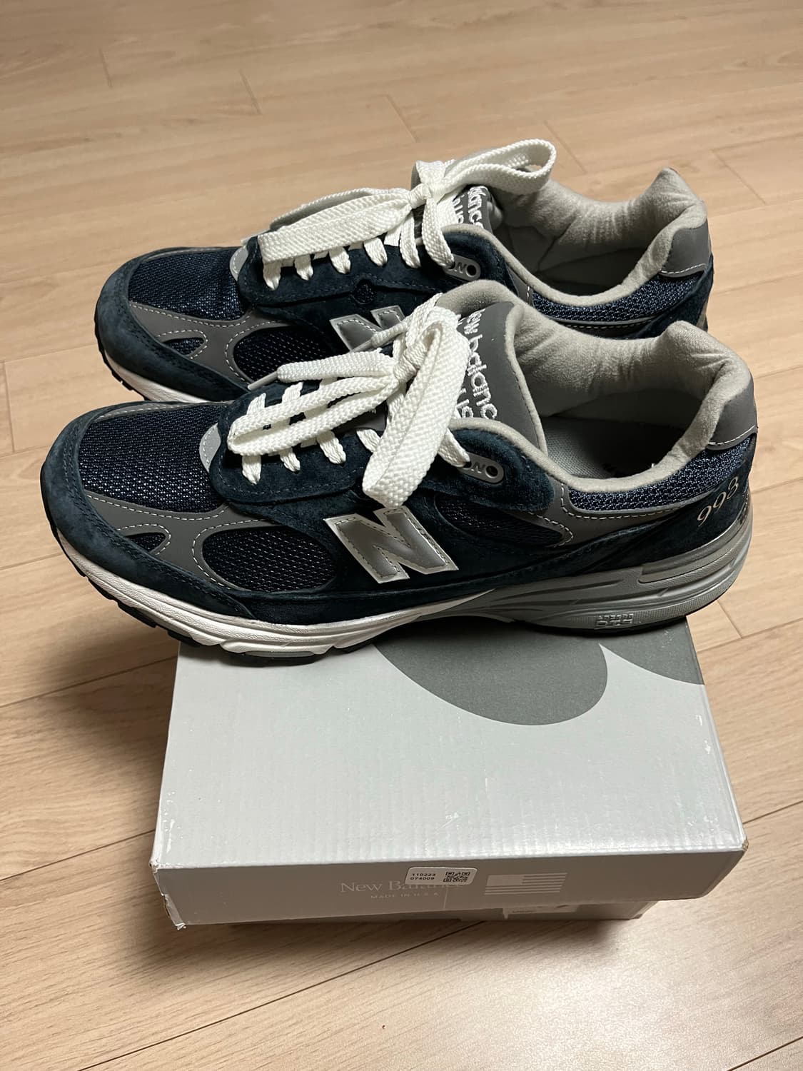 뉴발란스 993 네이비 260 5회착 상품이미지5