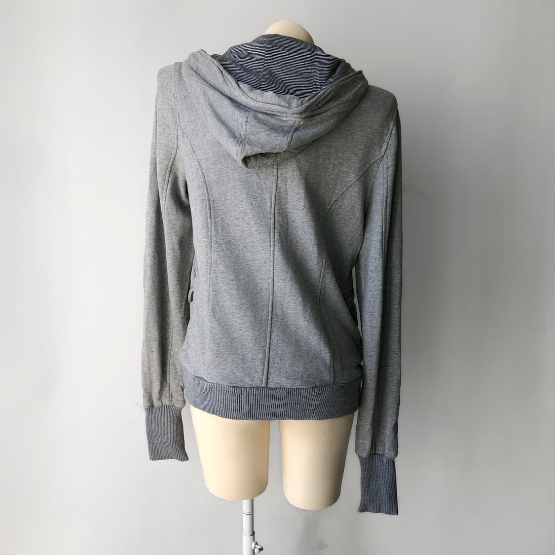 그레이 워머 코튼 저지 후드 집업 상품이미지4