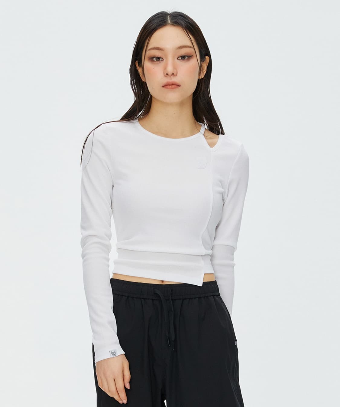 [[여성 F, A급] 라이프워크(LW) 트임 골지 긴팔티셔츠@206 상품이미지1