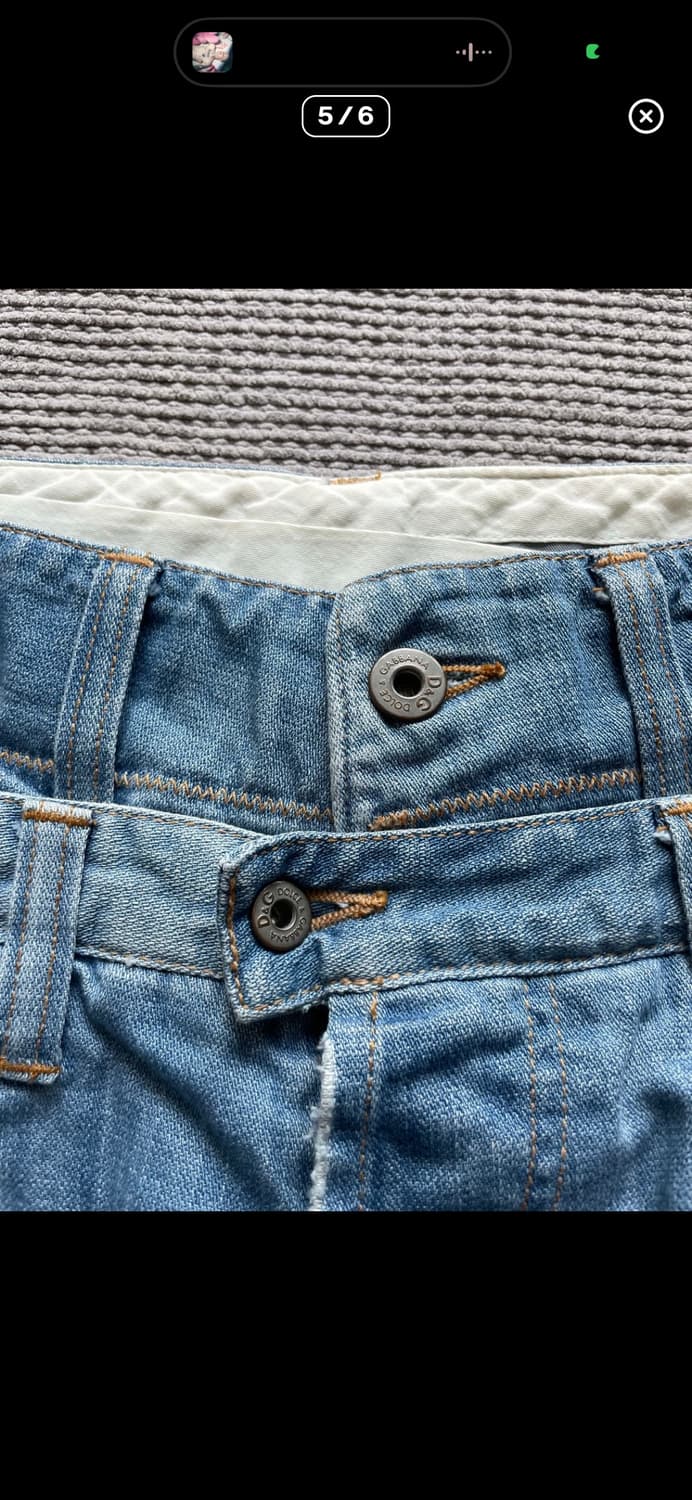 돌체앤가바나 더블 웨이스트 데님 상품이미지5