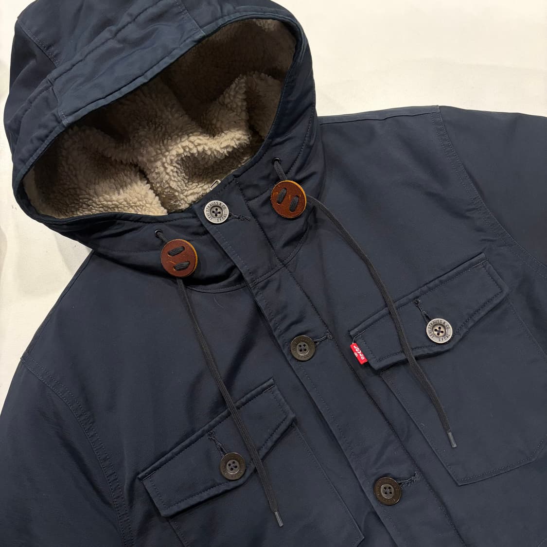 [L] 리바이스 후드 야상 점퍼 네이비 B441 상품이미지3