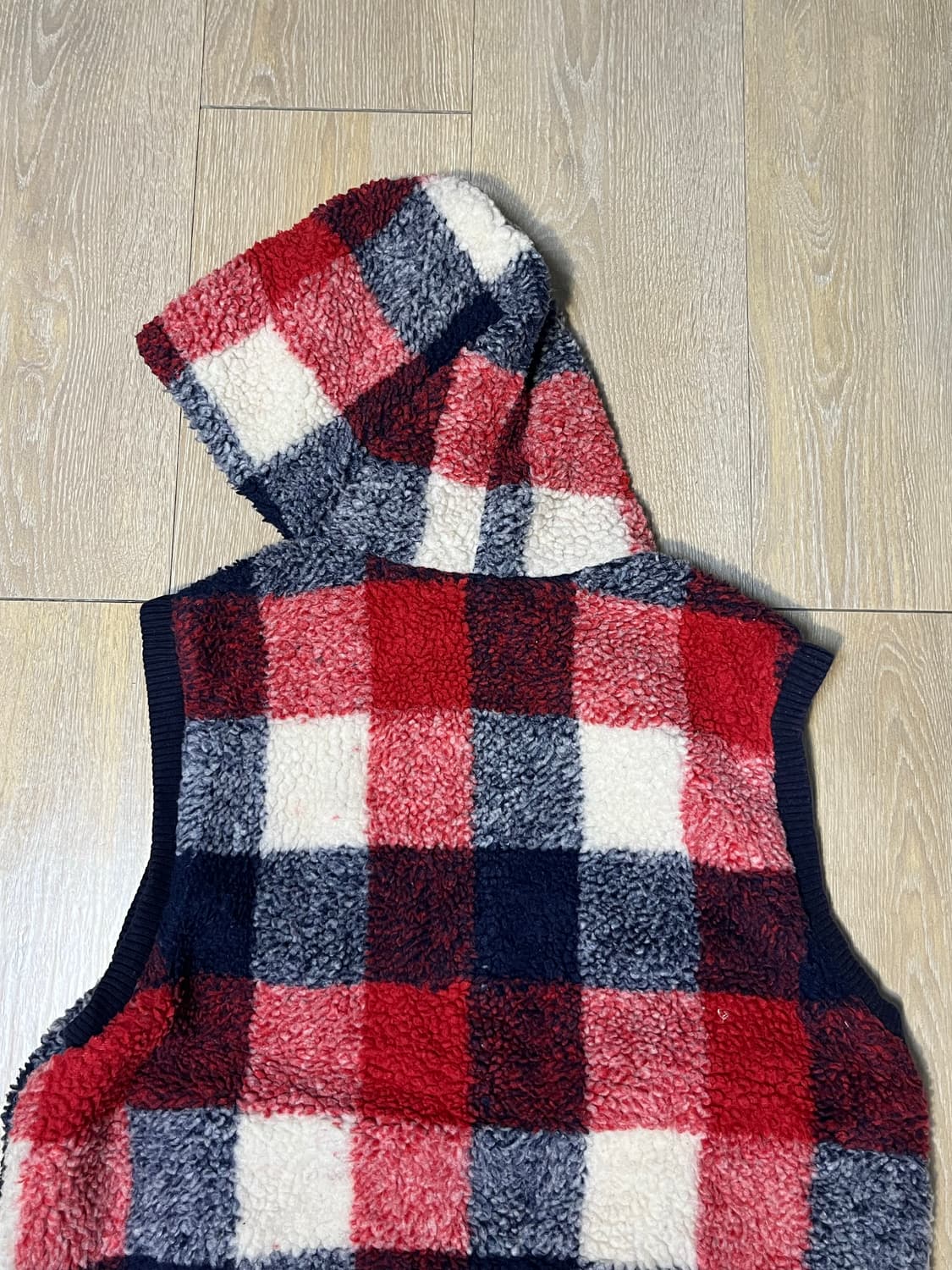 체크 후리스 베스트 상품이미지4