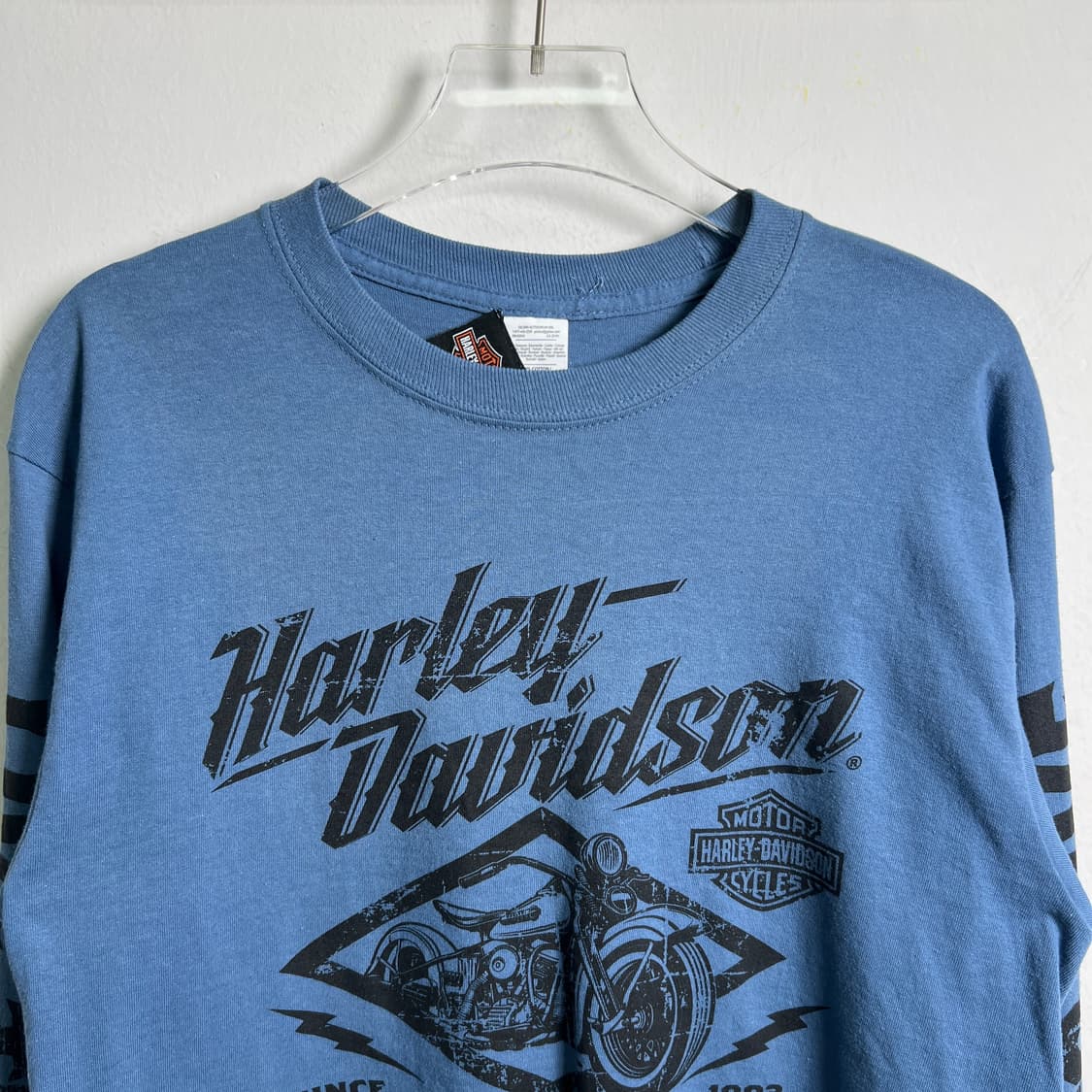 할리데이비슨 블루 그래픽 롱슬리브 M 상품이미지4