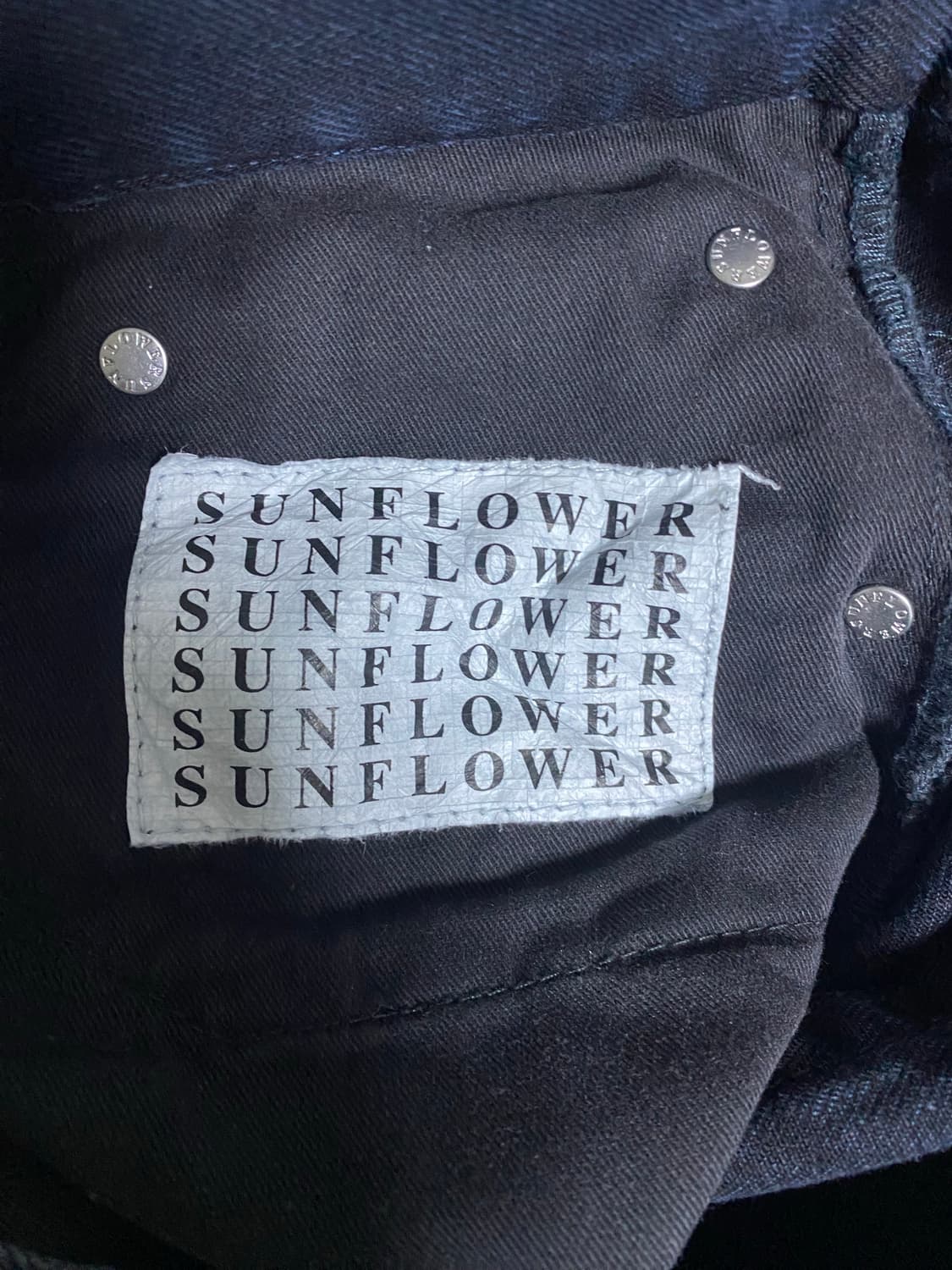 선플라워 루즈핏 블루블랙 데님팬츠 5096/707 상품이미지8