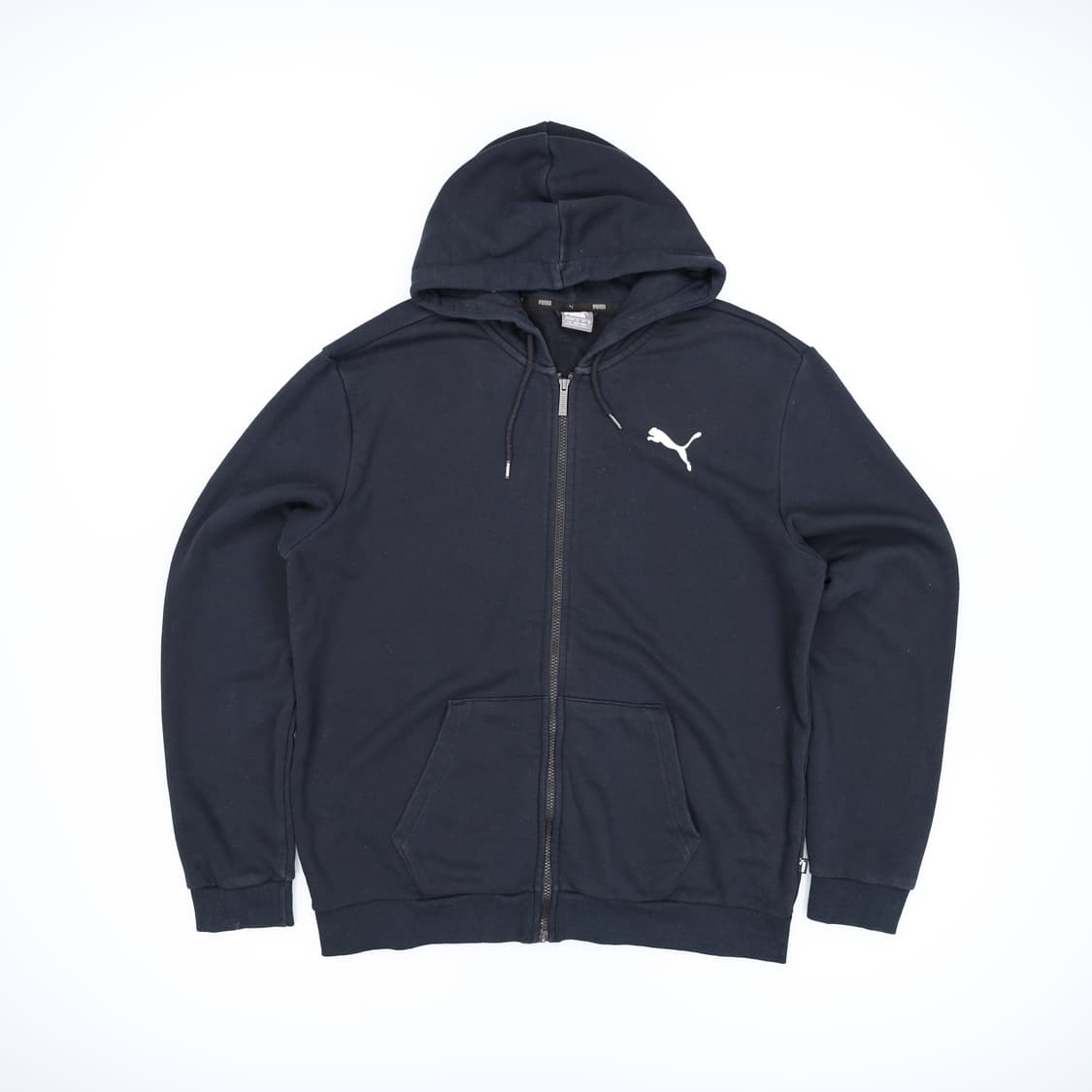 [XL] 푸마 남성 스몰로고 풀오버 후드집업 자켓 블랙 3808 상품이미지1