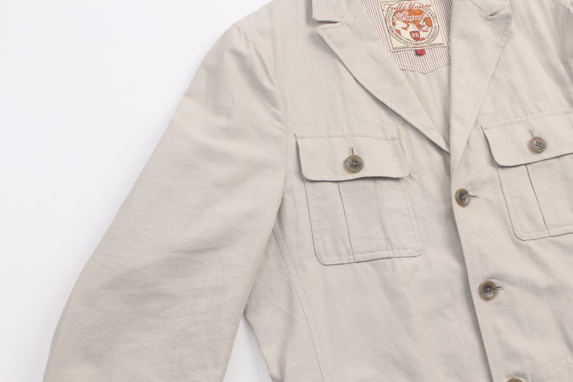 FULL HOUSE TRAVEL Linen Safari Jacket  상품이미지3