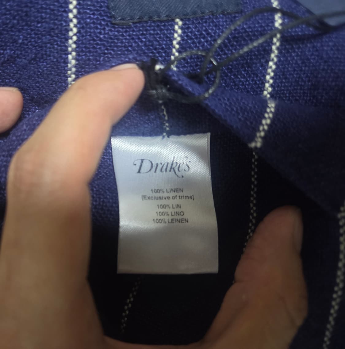 드레익스 핀스트라이프 린넨 초어자켓 40사이즈 상품이미지9