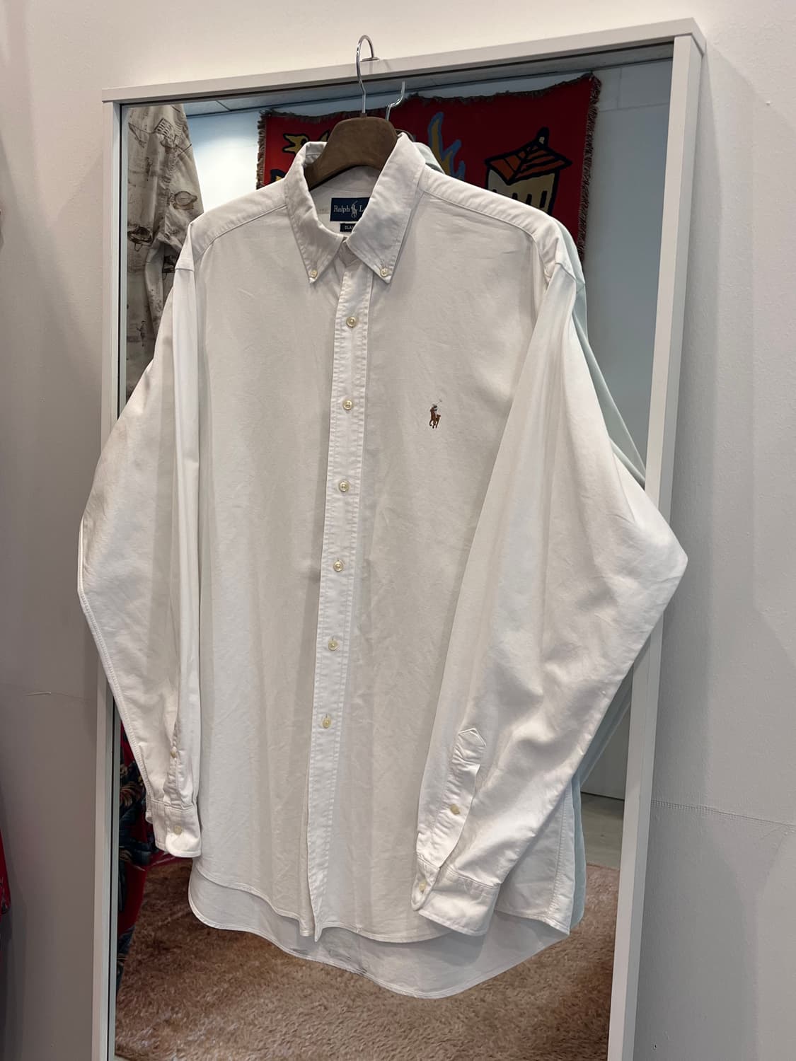 Polo RL 폴로 랄프로렌 CLASSIC FIT 화이트 옥스퍼드 셔츠 상품이미지1