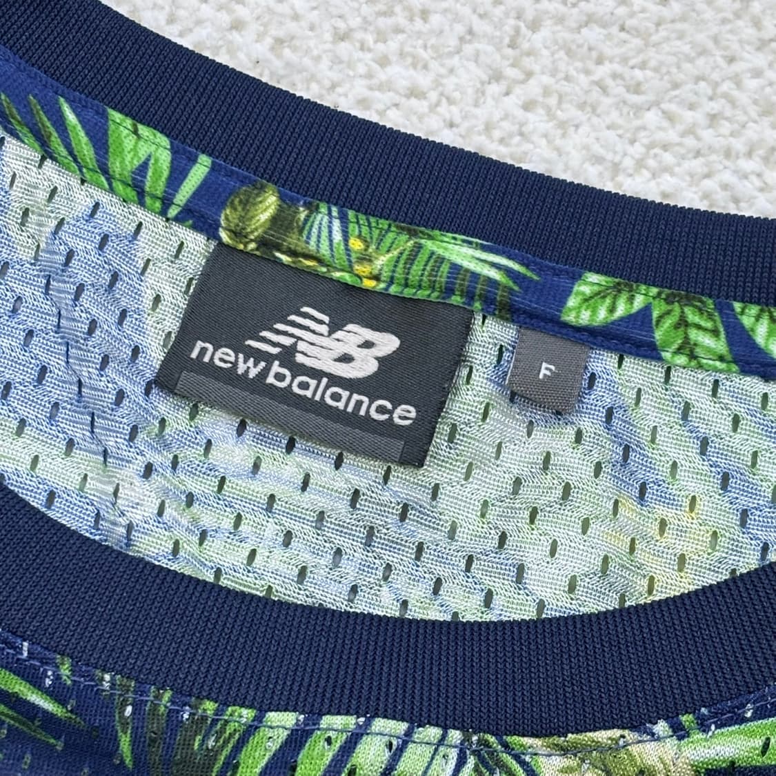 F 뉴발란스 하와이안 반팔 티셔츠 0309E 상품이미지3