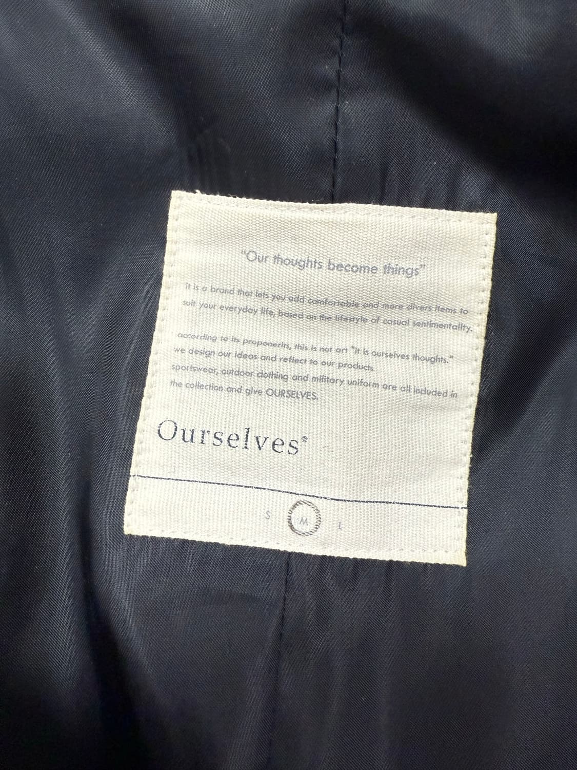 아워셀브스 네이비 코트 상품이미지3