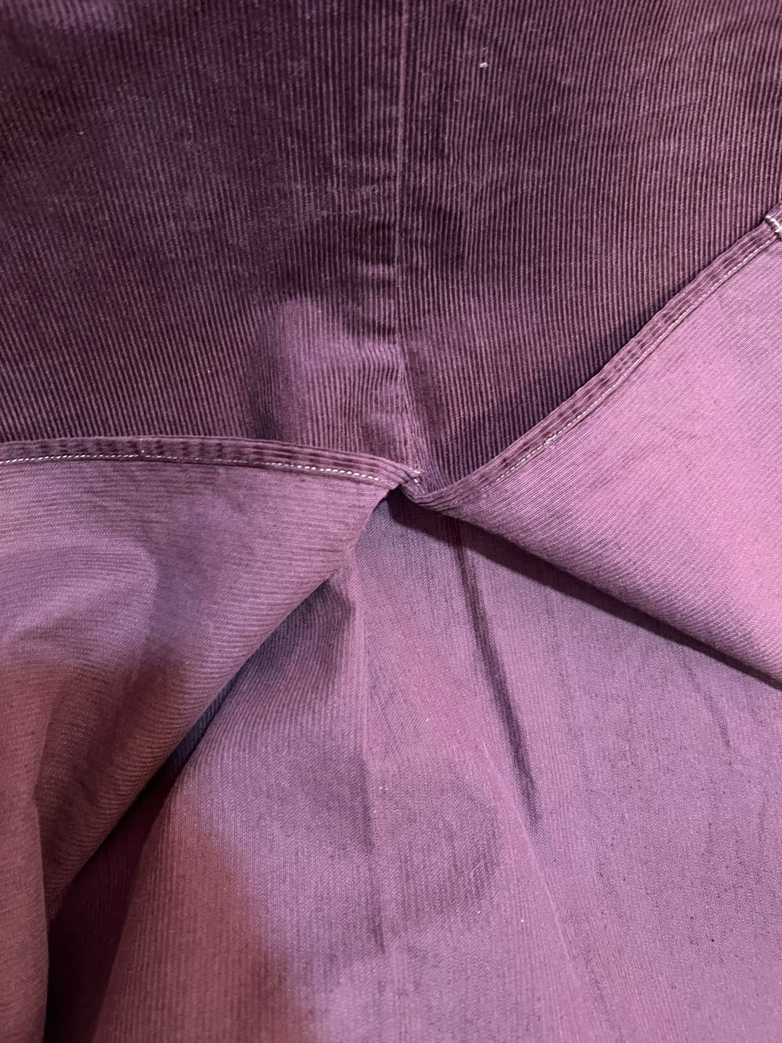 올리브데올리브 여성 버건디와인 코듀로이치마 코튼스커트  상품이미지5