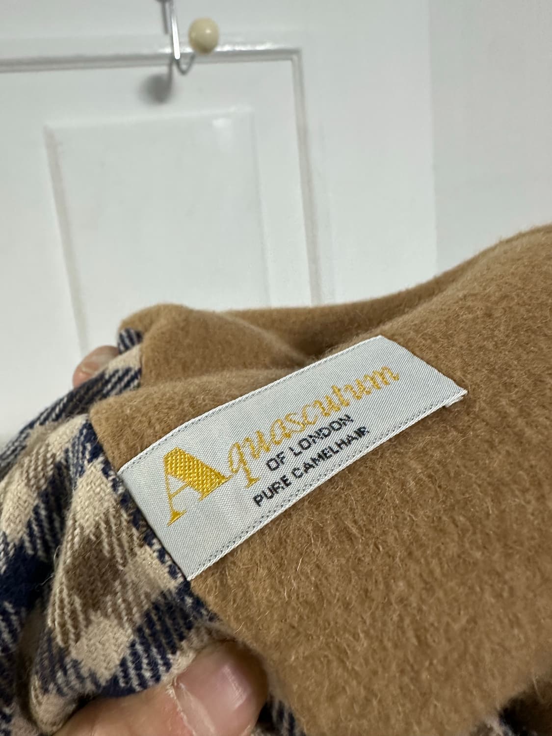 아쿠아스큐텀 카멜헤어 발마칸 코트 상품이미지4