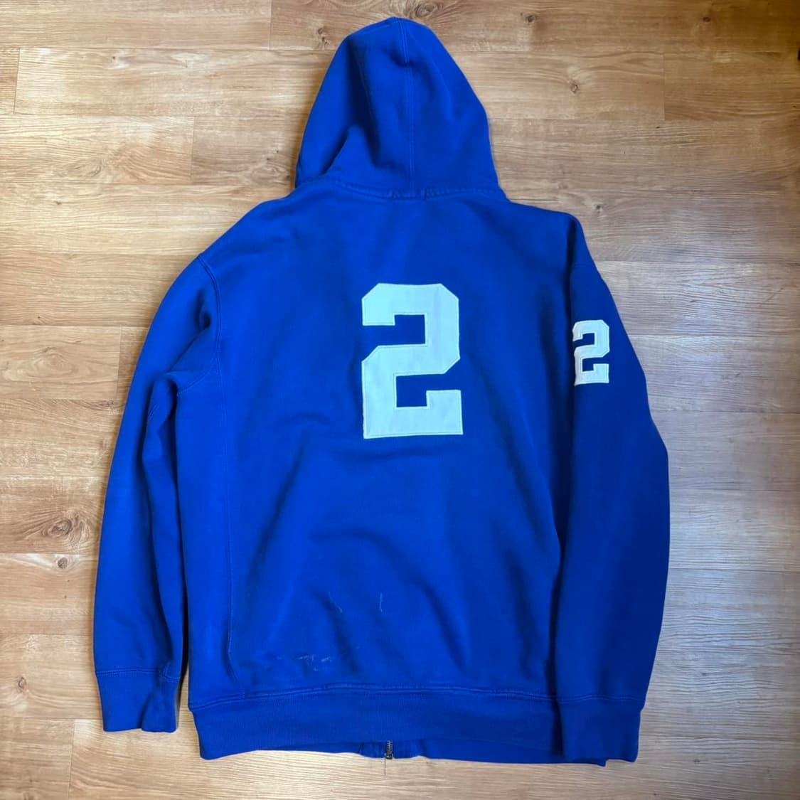 폴로 랄프로렌 빅포니 자수 기모 후드 집업 블루 상품이미지2