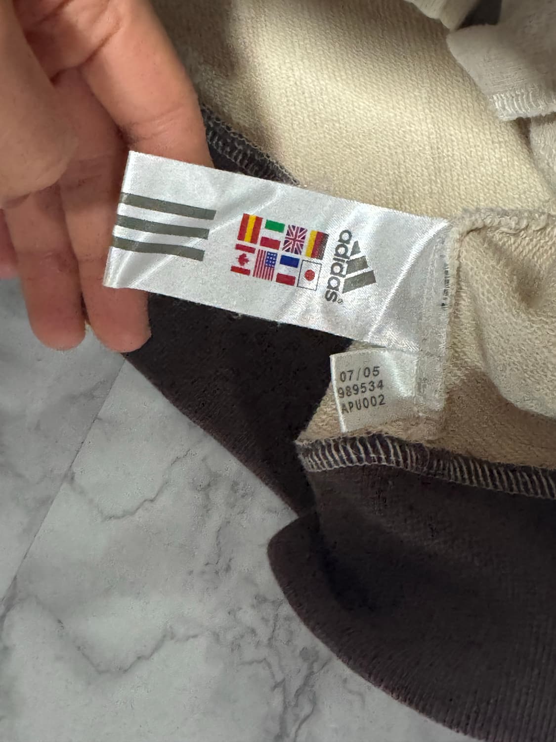 대장 아디다스 삼선 브라운 빅로고 코튼 져지 자켓 상품이미지7