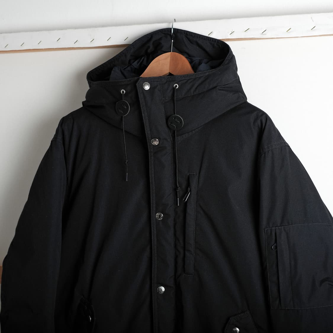 노스페이스 퍼플라벨 마운틴 숏 다운 자켓 블랙 XL사이즈 상품이미지5