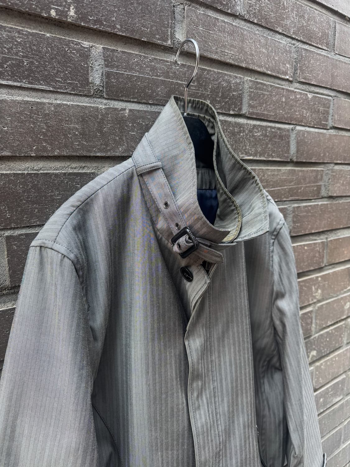 COMME CA ISM – Silver striped coat 상품이미지6