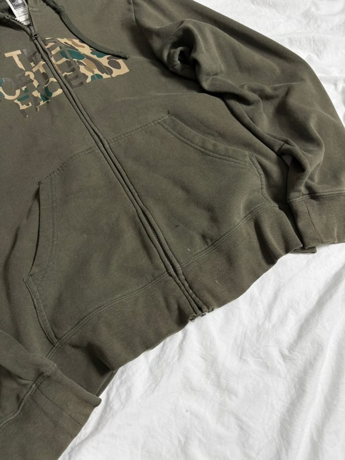 노스페이스 카고 카키 후드집업 상품이미지3