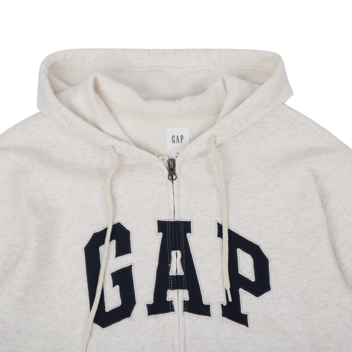 갭 오트밀 아치 로고 후드집업 상품이미지2