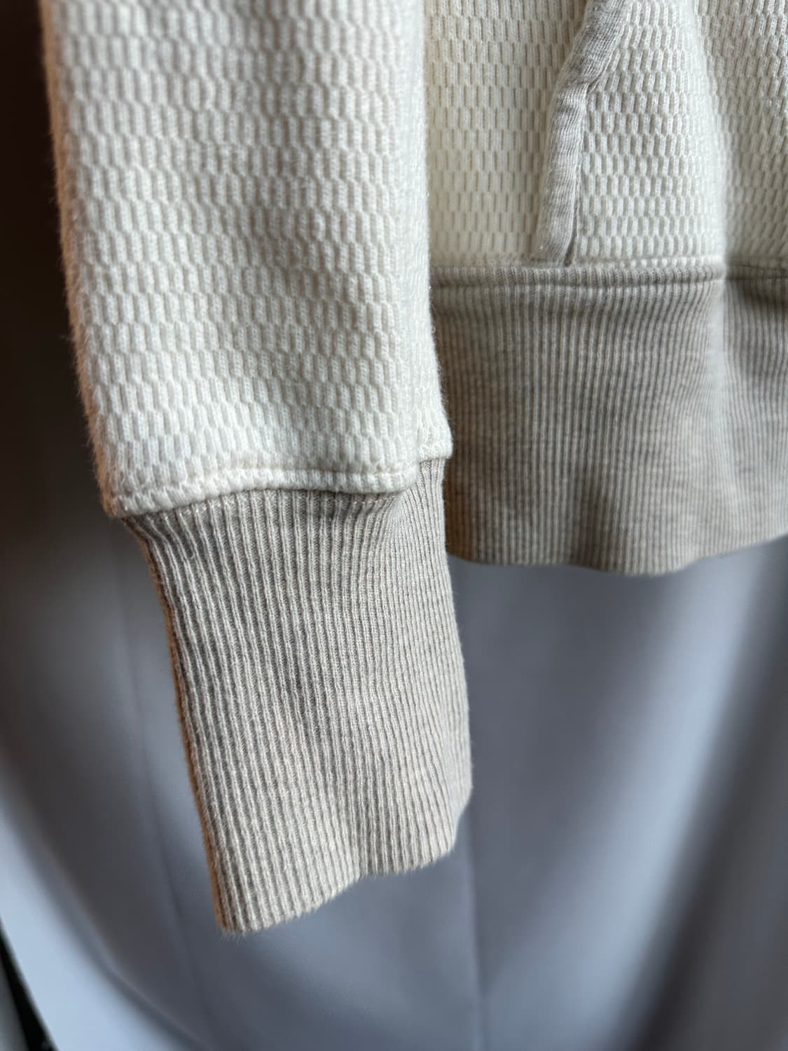 캐피탈 사선 코튼 후드티 상품이미지5