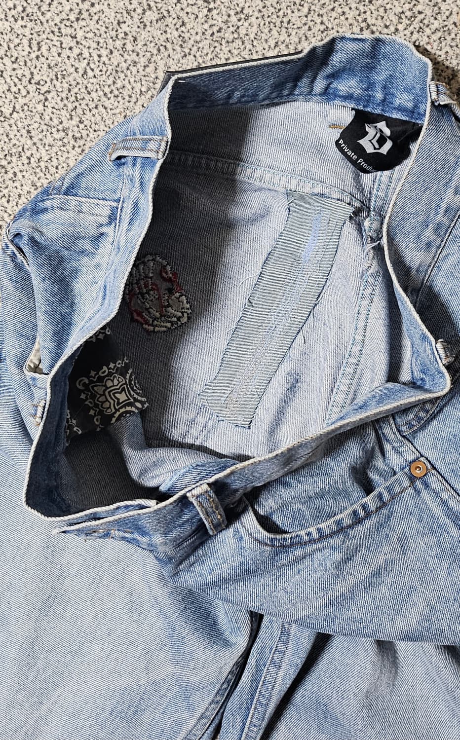 [m] 블랙아웃 데님 워크 팬츠 상품이미지8