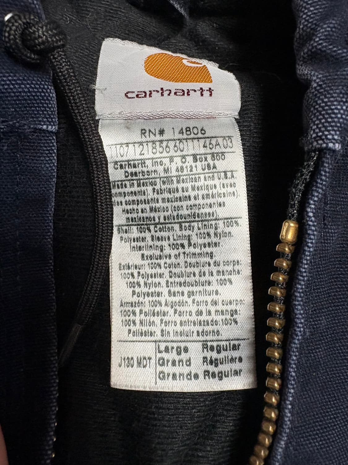 빈티지 칼하트 j130 mdt L 상품이미지3