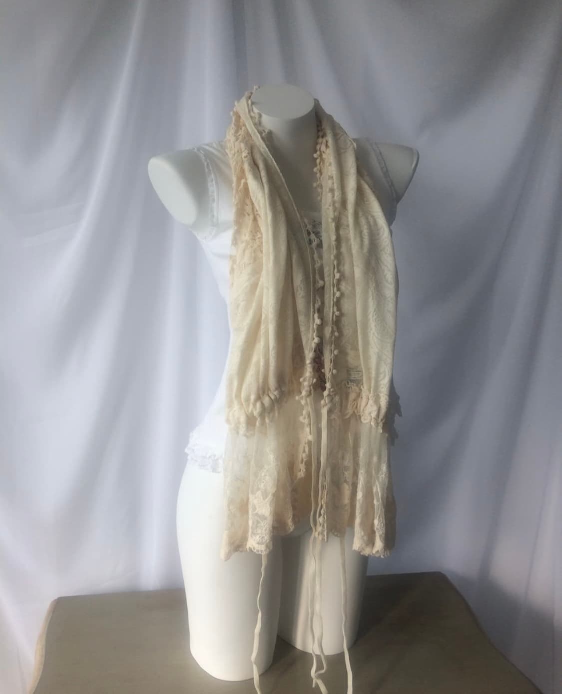 tied shirring point scarf 상품이미지2