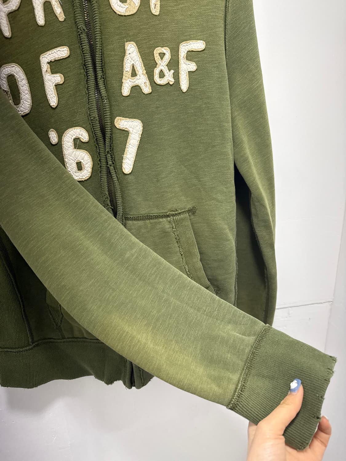 아베크롬비 데미지 후드집업 상품이미지4