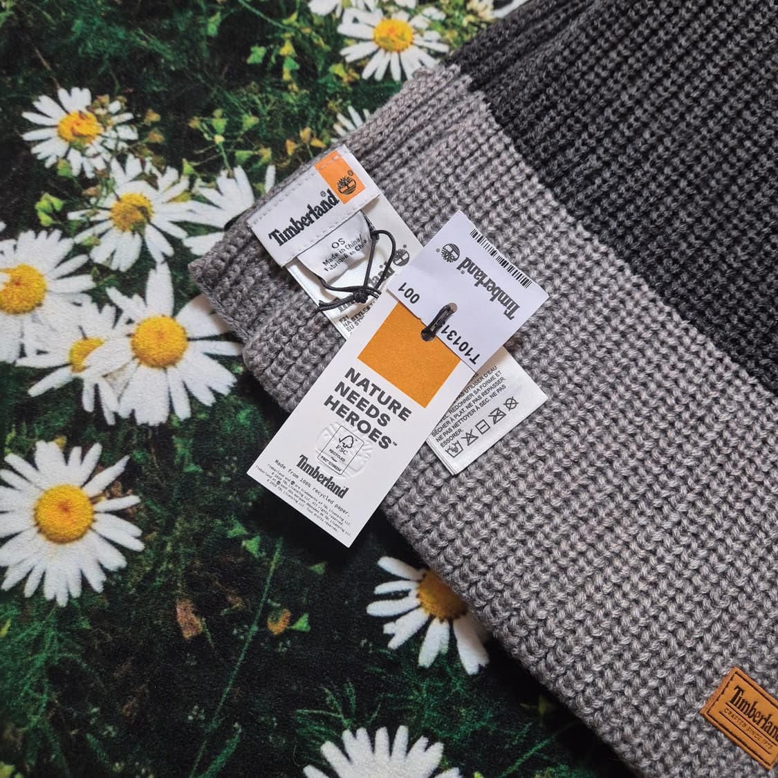 팀버랜드 목도리 머플러 (블랙/그레이) 새상품 상품이미지3