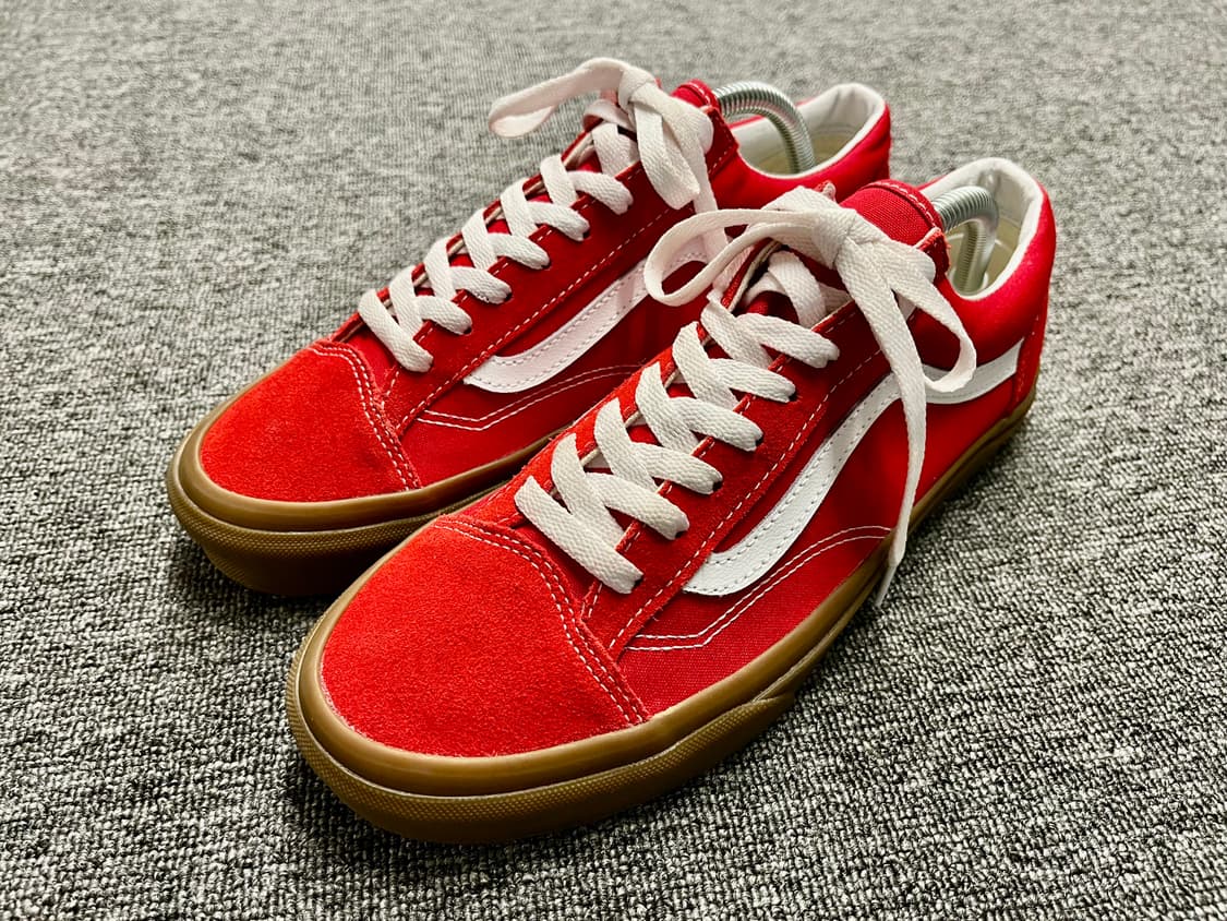 [270] 반스 올드스쿨 검솔 레드  상품이미지1