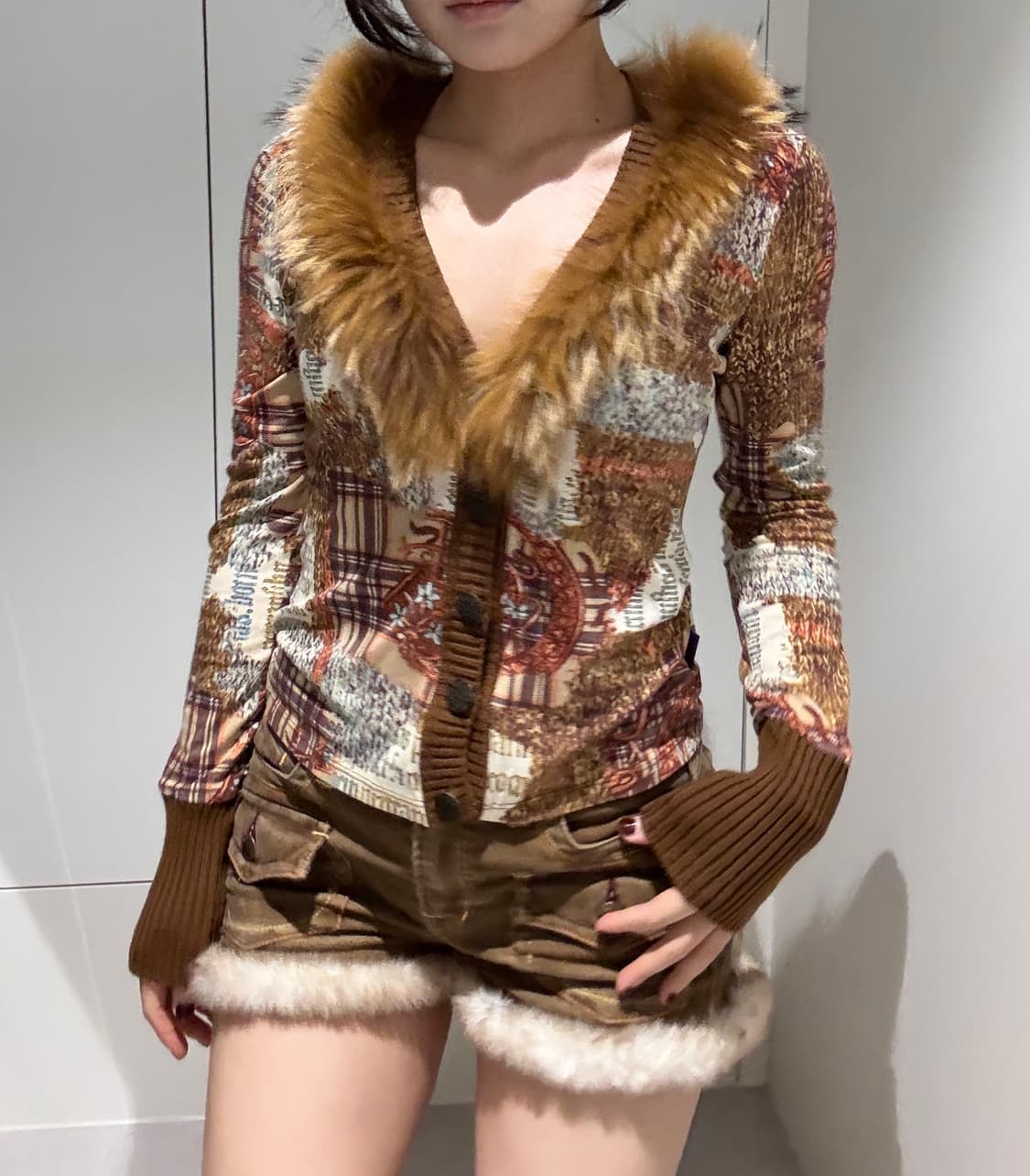 코듀로이 퍼 반바지 상품이미지2