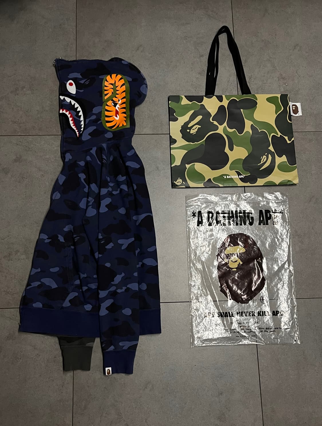 베이프 세퍼레이트 아수라 청계 흑계 샤크 후드집업 상품이미지2