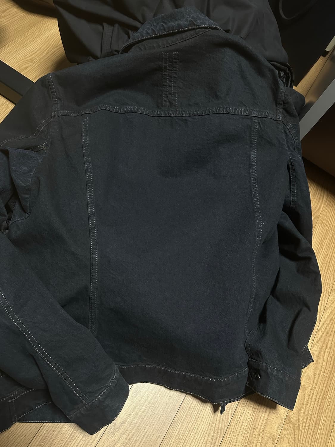 Rick Ownes 블루블랙 워시드 데님 자켓 상품이미지2