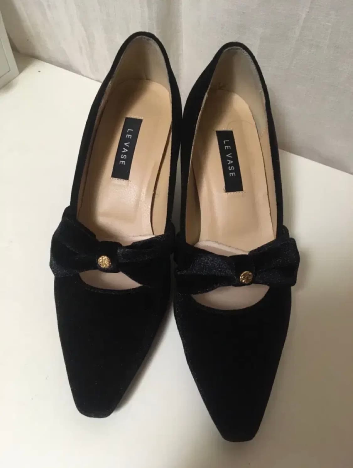 르바즈 벨벳 구두 (4센치) 230-235 상품이미지4