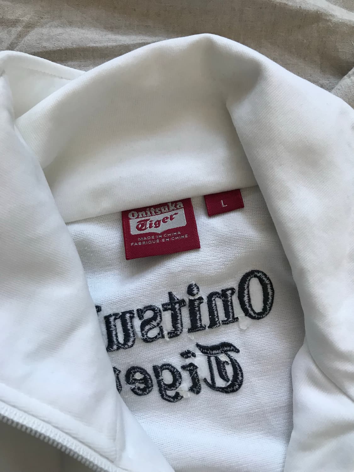 오니츠카 타이거 일본라인 사이드라인 화이트 트랙탑 져지 상품이미지7